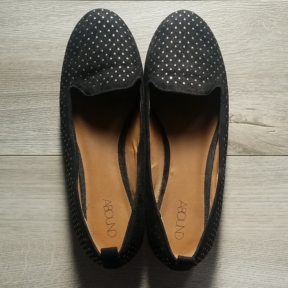 Abound Black Studded Flats